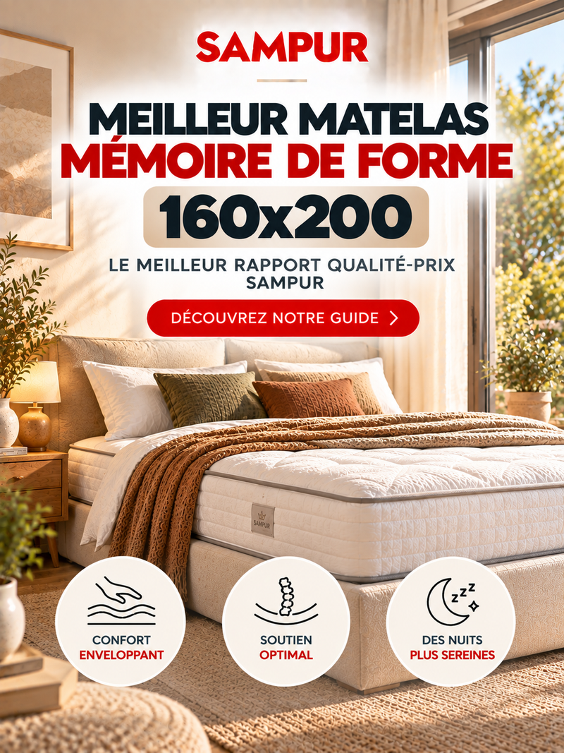 Matelas mémoire de forme 160x200