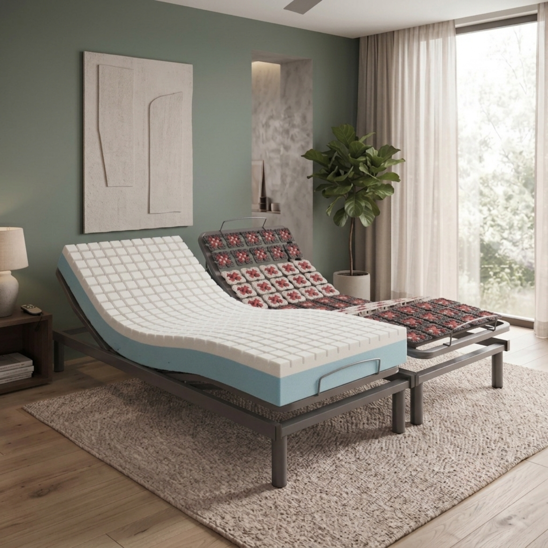 Matelas anti-escarres en mousse, compatible literie électrique, housse imperméable - Collection Anti-Escarres