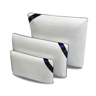 Fantasia blue memory foam pillow: Ergonomic and micro-perforated