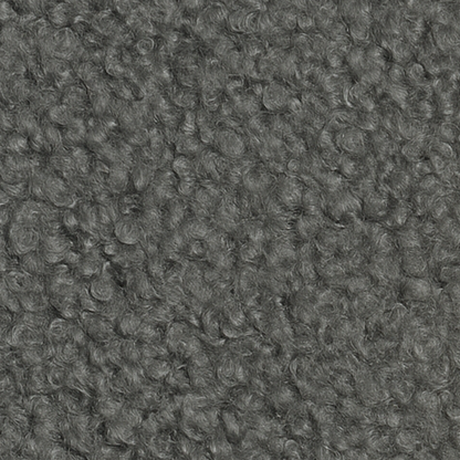 Tête de lit avec housse bouclette grise