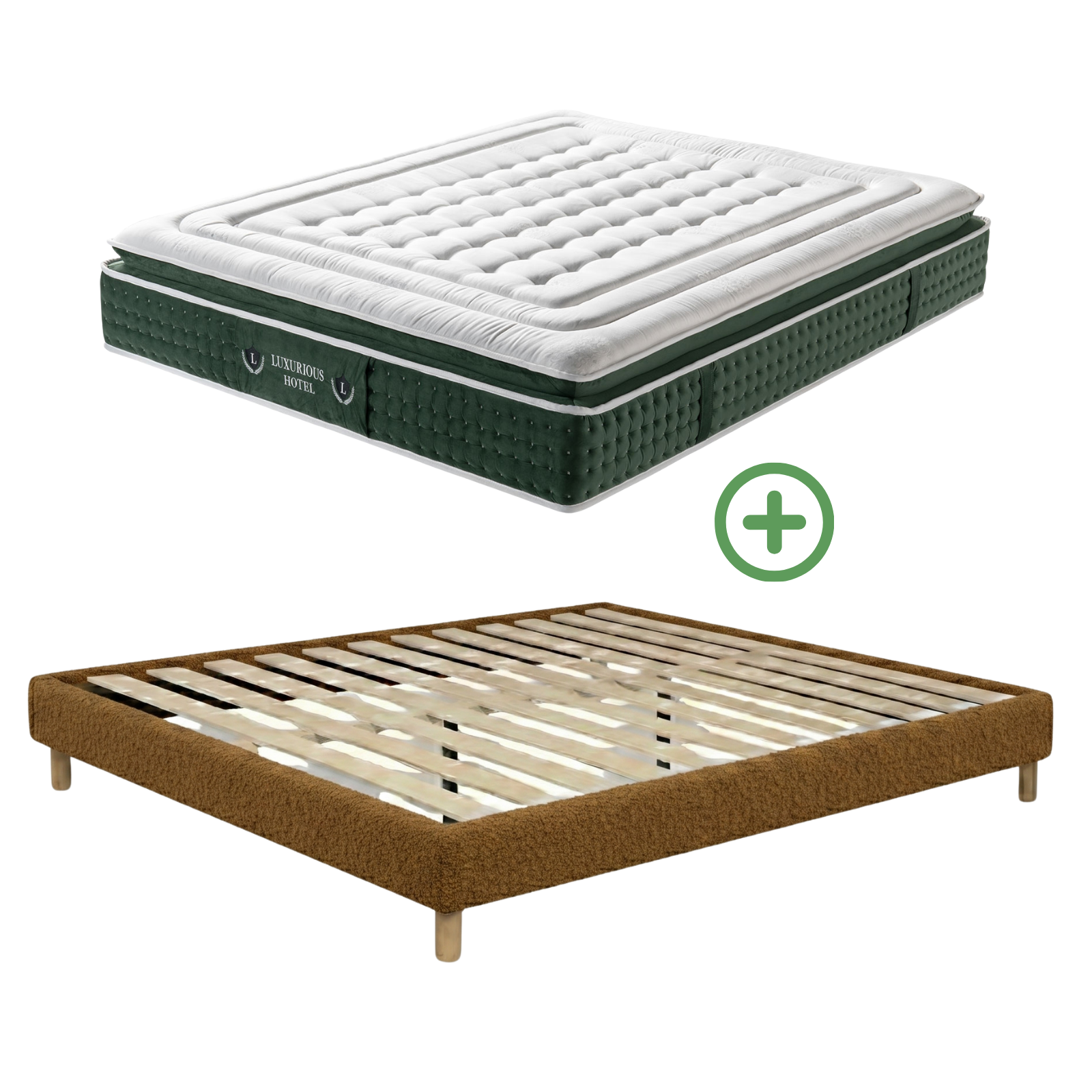 Ensemble literie complet avec lit et matelas d&