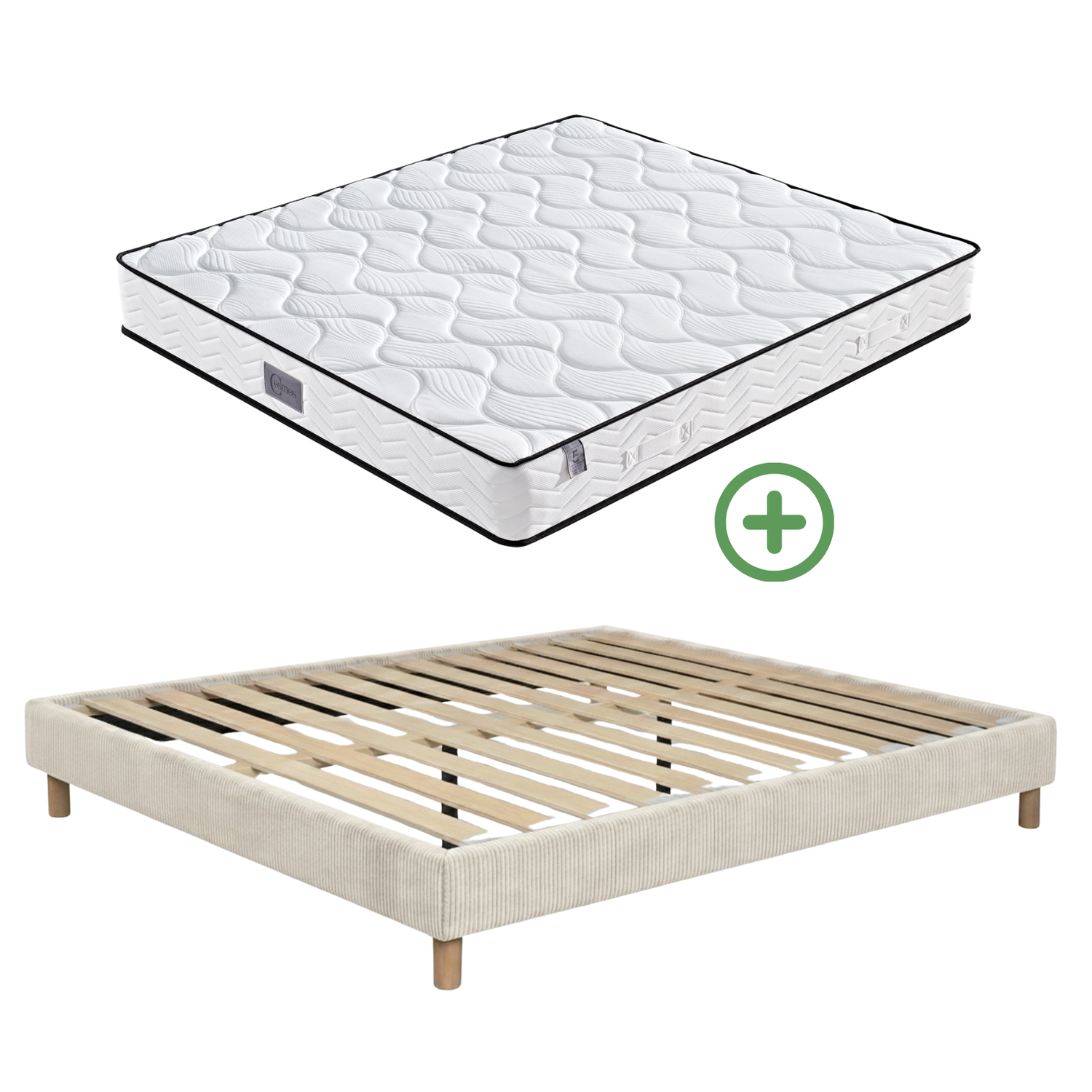 Back-to-School Pack: Bed base + Mattress + Duvet + Pillow
