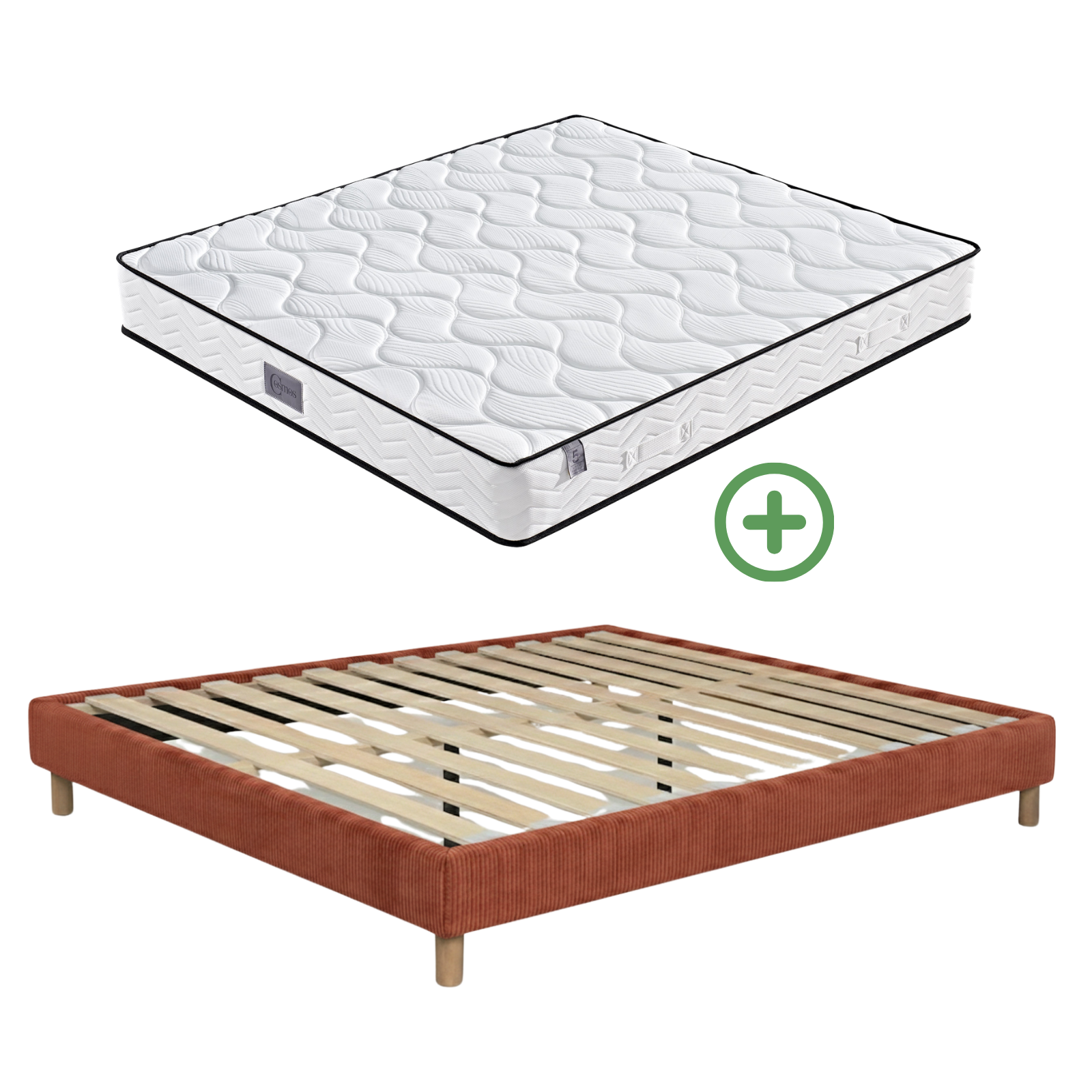 Back-to-School Pack: Bed base + Mattress + Duvet + Pillow