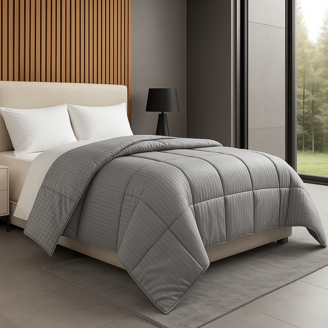 Couette légère tempérée, thermorégulatrice 4 saisons - Collection Soft Luxe