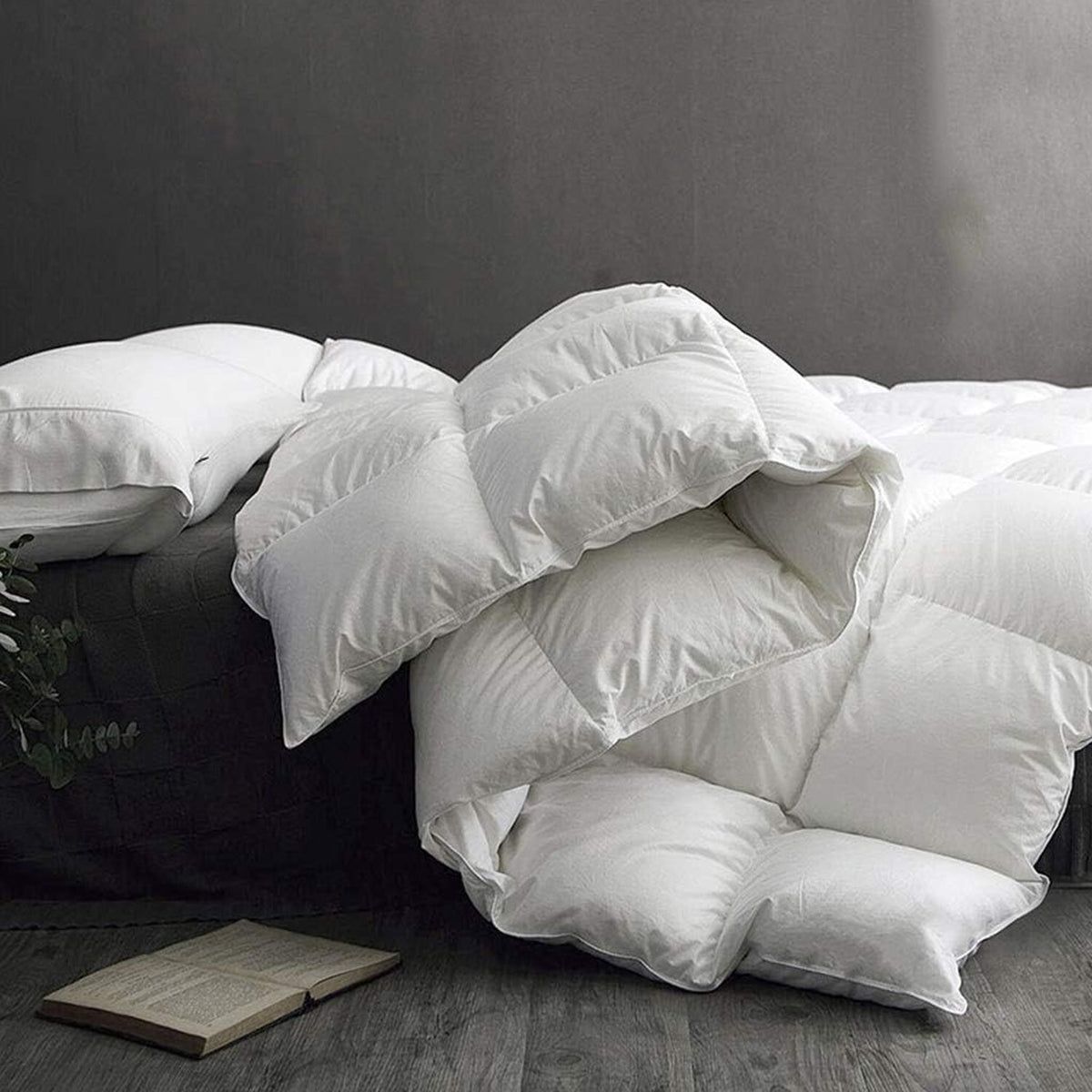 APSMILE Couette 135x200 4 Saisons en 50% Duvet et 50% Plumes, 100 APSMILE Couette 135x200 4 Saisons en 50% Duvet et 50% Plumes, 100