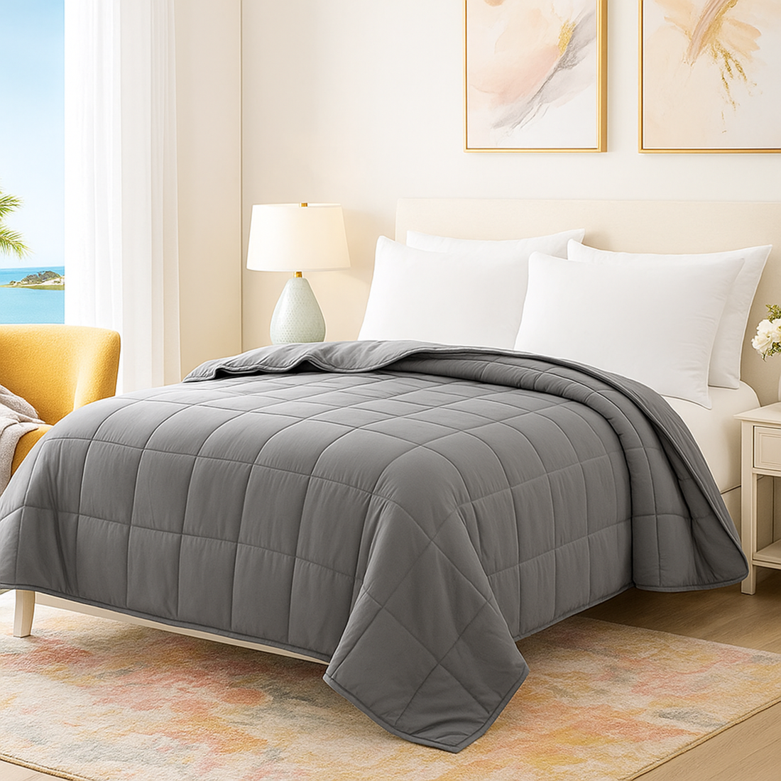 Couette été ultra légère 100 g/m², anti-transpiration - Collection Été