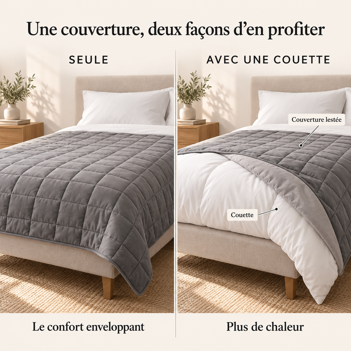 Bettdecke für sehr kalte Winter: Sehr warm, 600 g/m²