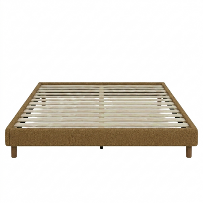 Sommier bouclette, cadre de lit, pieds bois, maintien bassin - Collection Deco