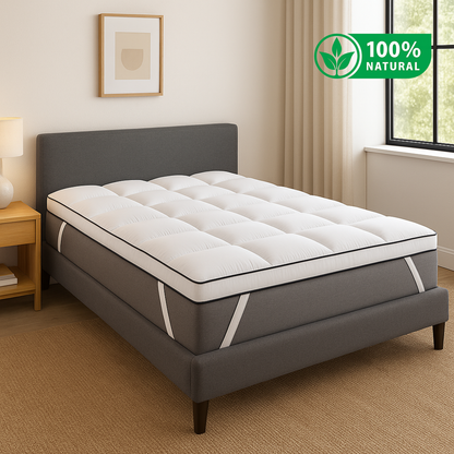 Surmatelas 100% plumes de canard, moelleux et ergonomique - Collection Plumes XXL