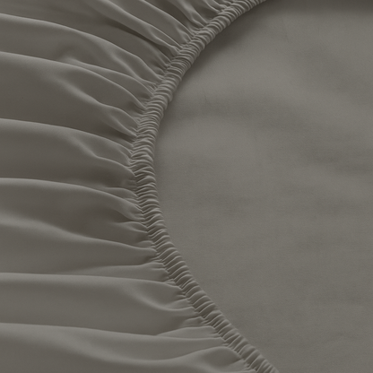 Drap housse unie, doux et respirant : Gris perle