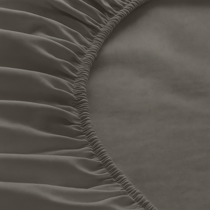 Drap housse unie, doux et respirant : Gris ardoise