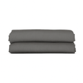 Drap housse élastique, respirant, gris foncé - Collection Unie