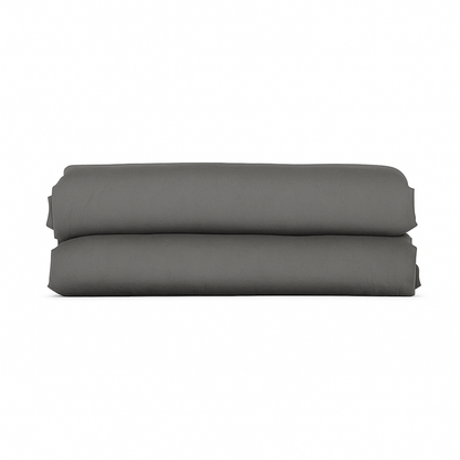 Drap housse unie, doux et respirant : Gris ardoise