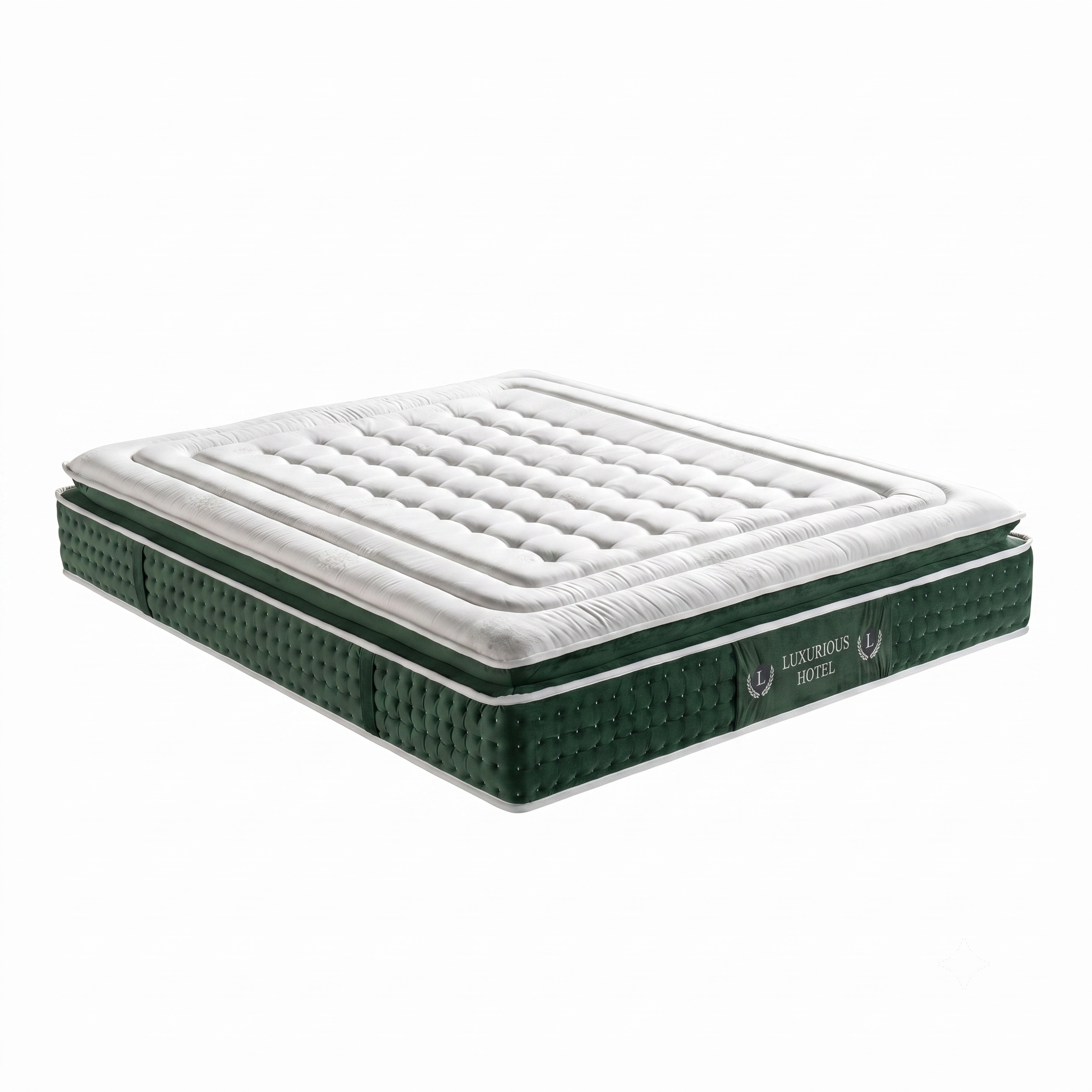 Matelas haut de gamme, surmatelas intégré - Collection Emeraude