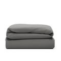 Housse de couette gris foncé, douce, respirante - Collection Unie