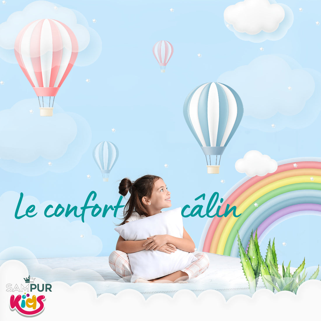 Lit coffre enfant Charlie : sommier à lattes et grand coffre