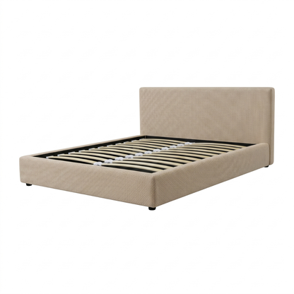 Lit coffre tissu Mesh 3D, tête de lit, grand espace de stockage - Collection Versailles