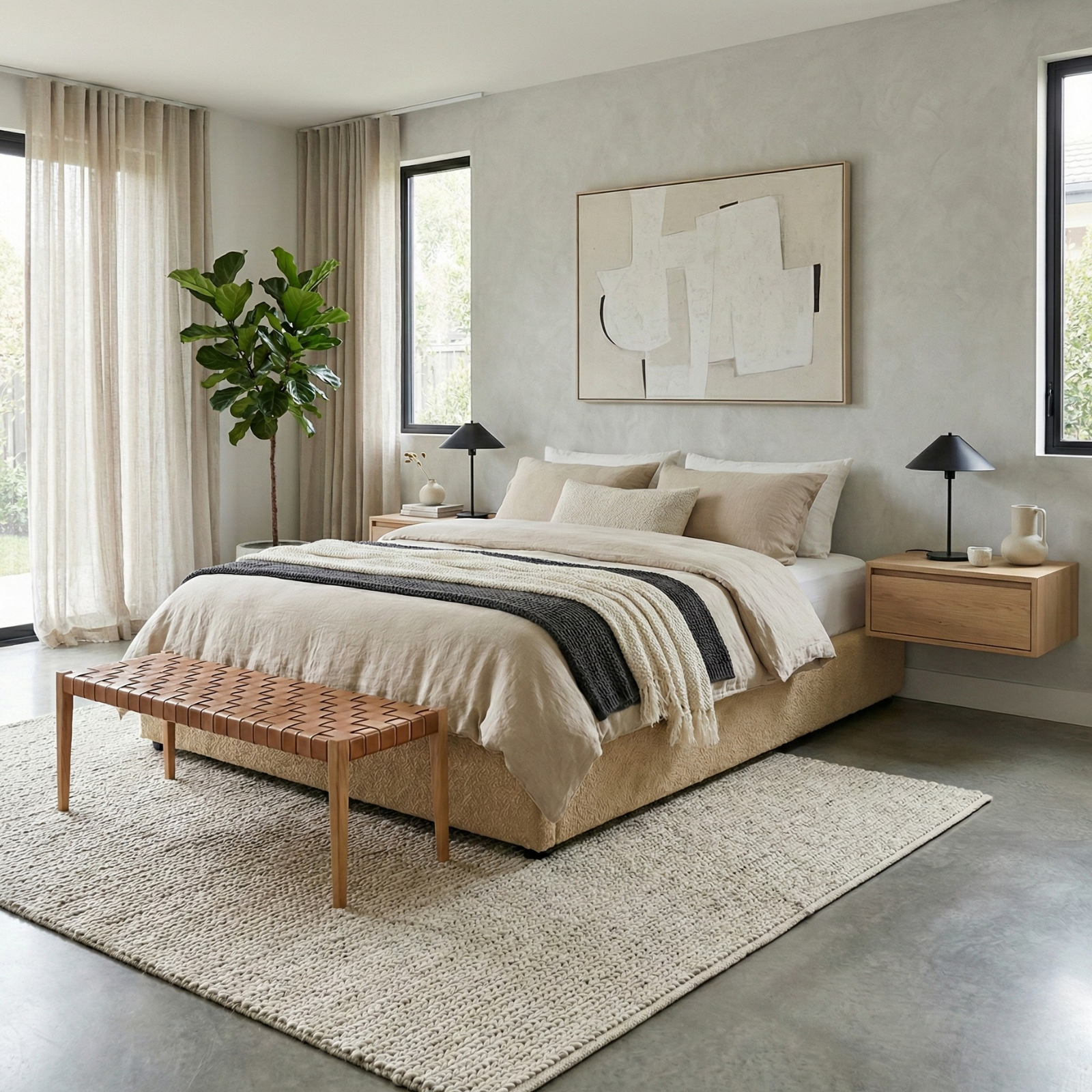 Loop pile storage bed, flexible slats, large storage space - Vegas Collection