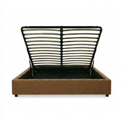 Loop pile storage bed, flexible slats, large storage space - Vegas Collection