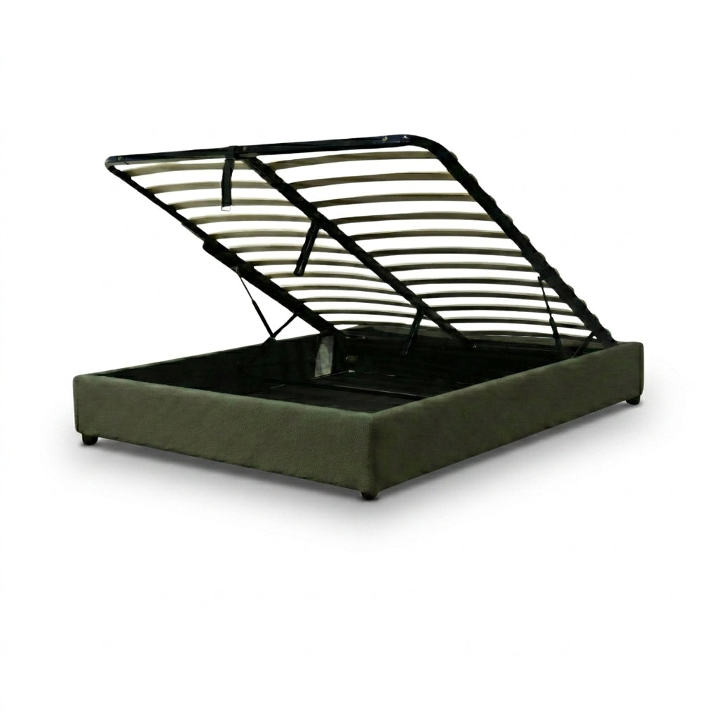 Loop pile storage bed, flexible slats, large storage space - Vegas Collection