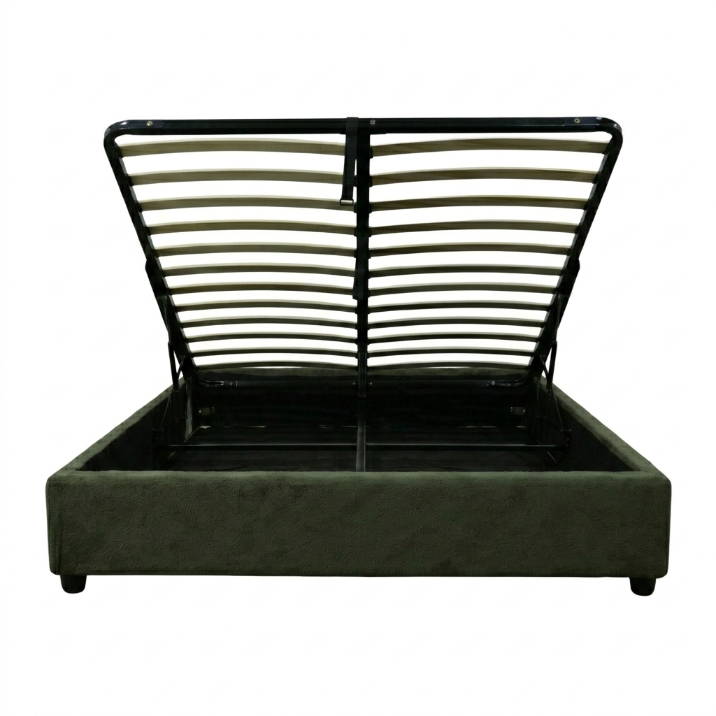 Loop pile storage bed, flexible slats, large storage space - Vegas Collection