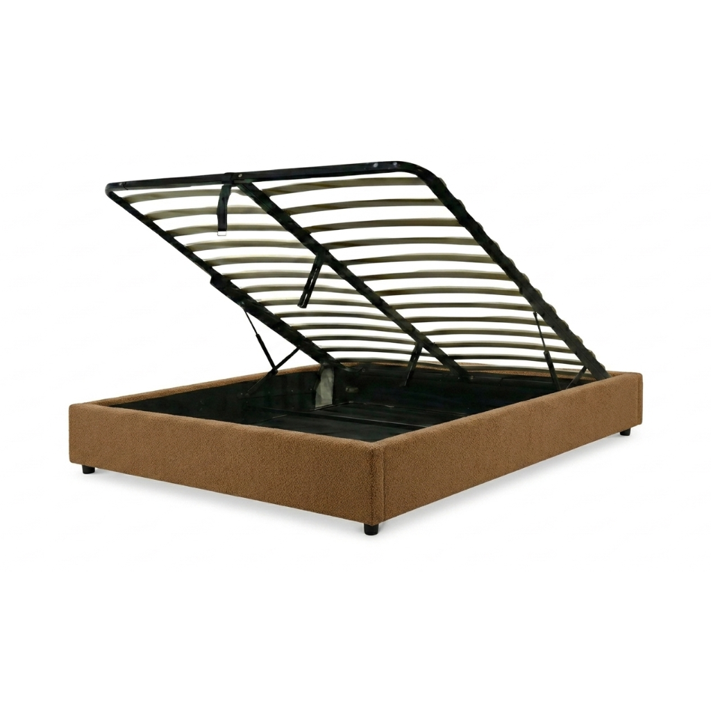 Loop pile storage bed, flexible slats, large storage space - Vegas Collection