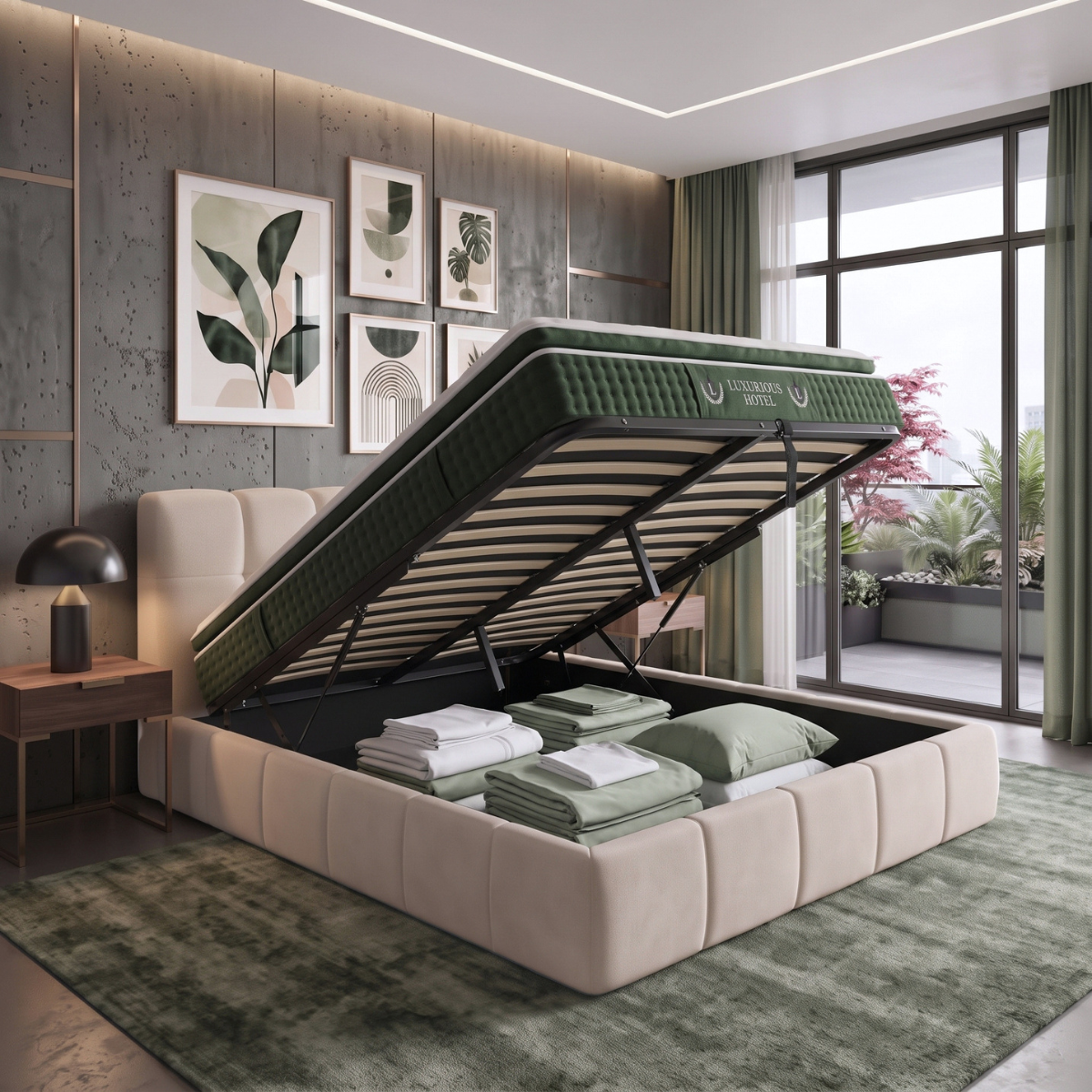 Back-to-School Pack: Bed base + Mattress + Duvet + Pillow