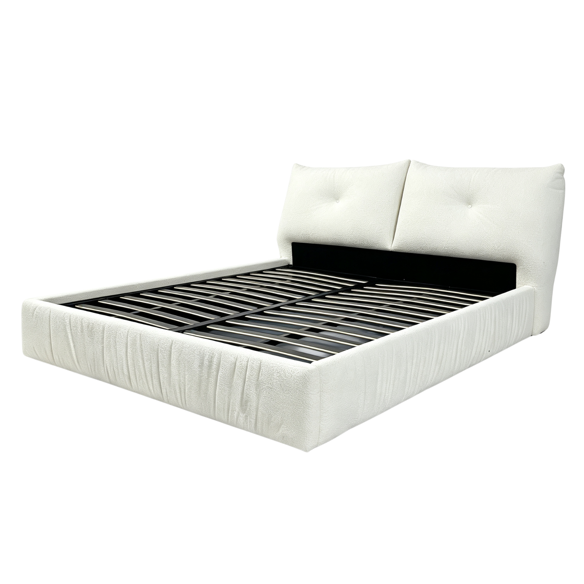 Everest storage bed, headboard, large storage space, thick fabric - Everest Collection