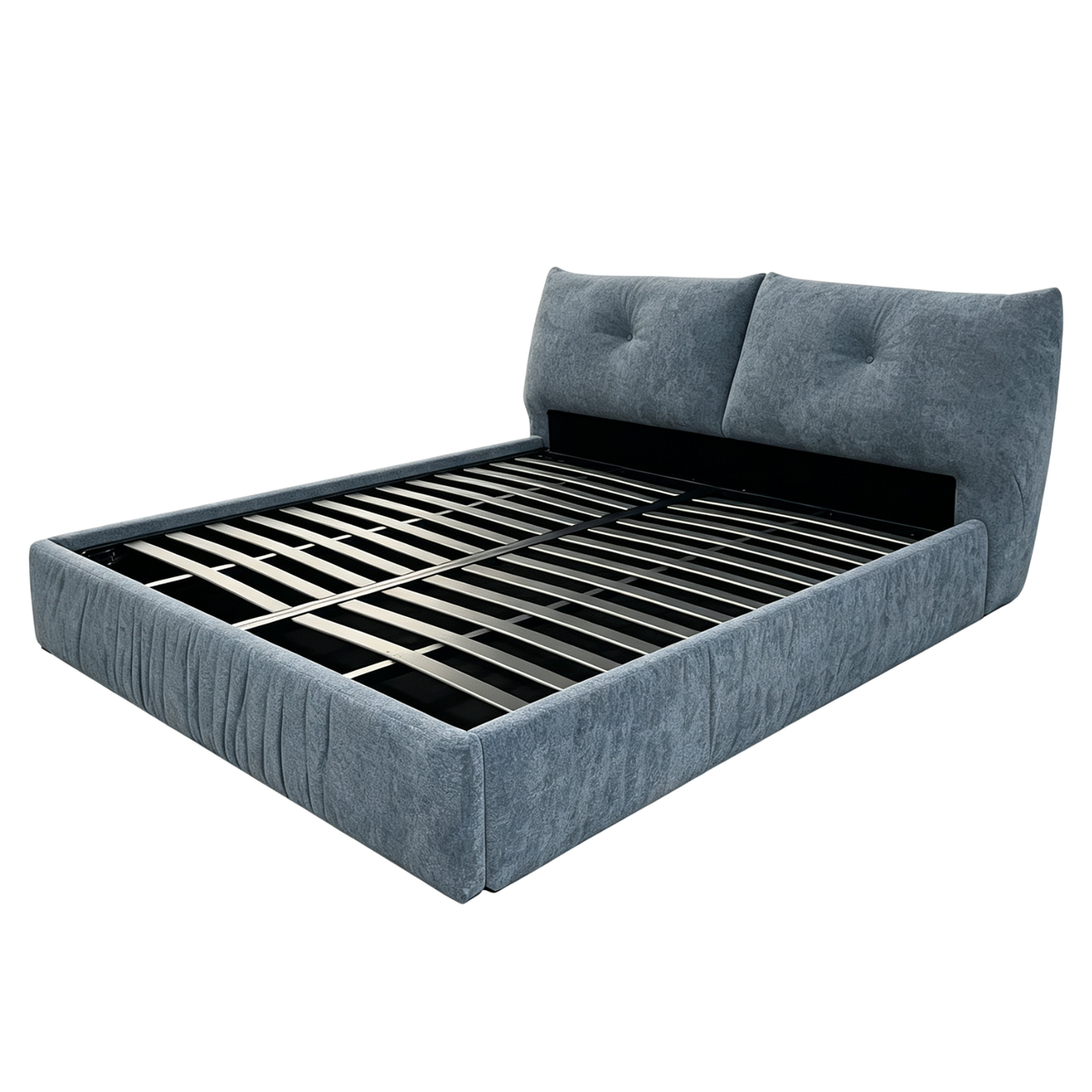 Everest storage bed, headboard, large storage space, thick fabric - Everest Collection