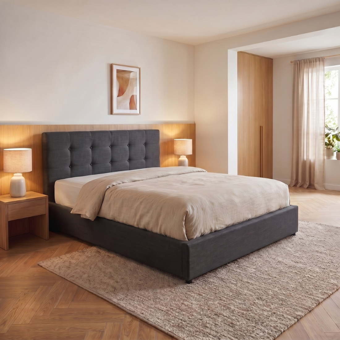 Electro storage bed: spacious and comfortable