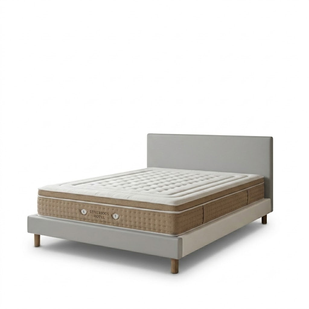 Ensemble avec lit fixe et matelas d&