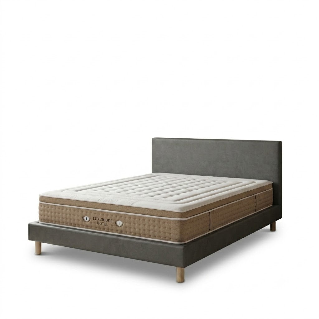 Ensemble avec lit fixe et matelas d&