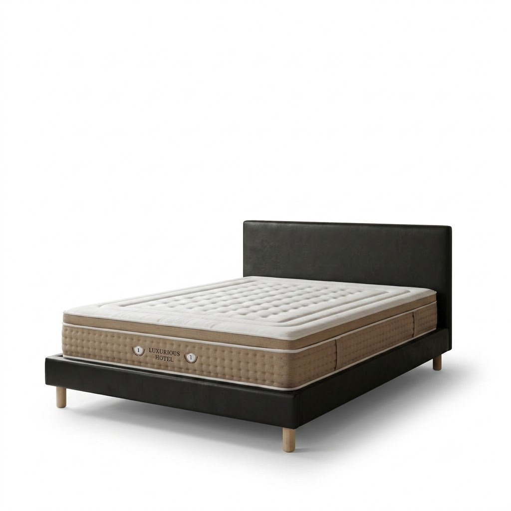 Ensemble avec lit fixe et matelas d&