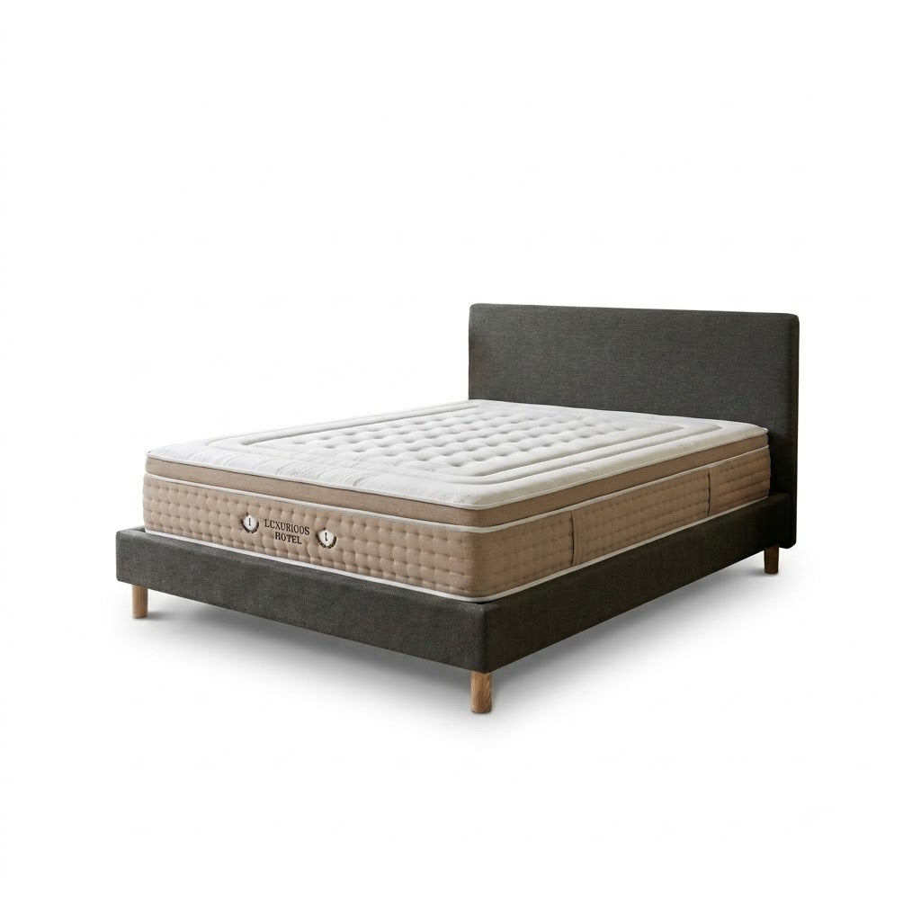 Ensemble avec lit fixe et matelas d&