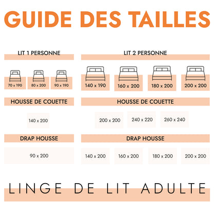Housse de couette unie, douce et respirante : Gris ardoise