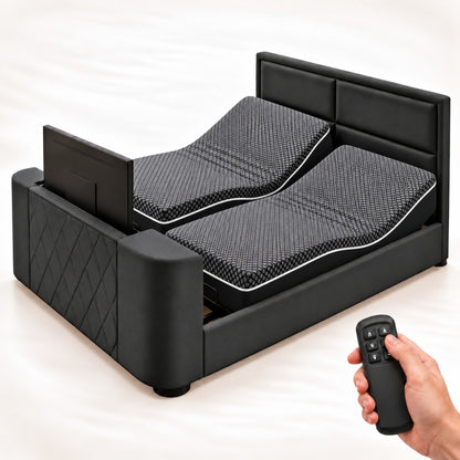 Lit électrique avec TV offerte et deux matelas relaxation