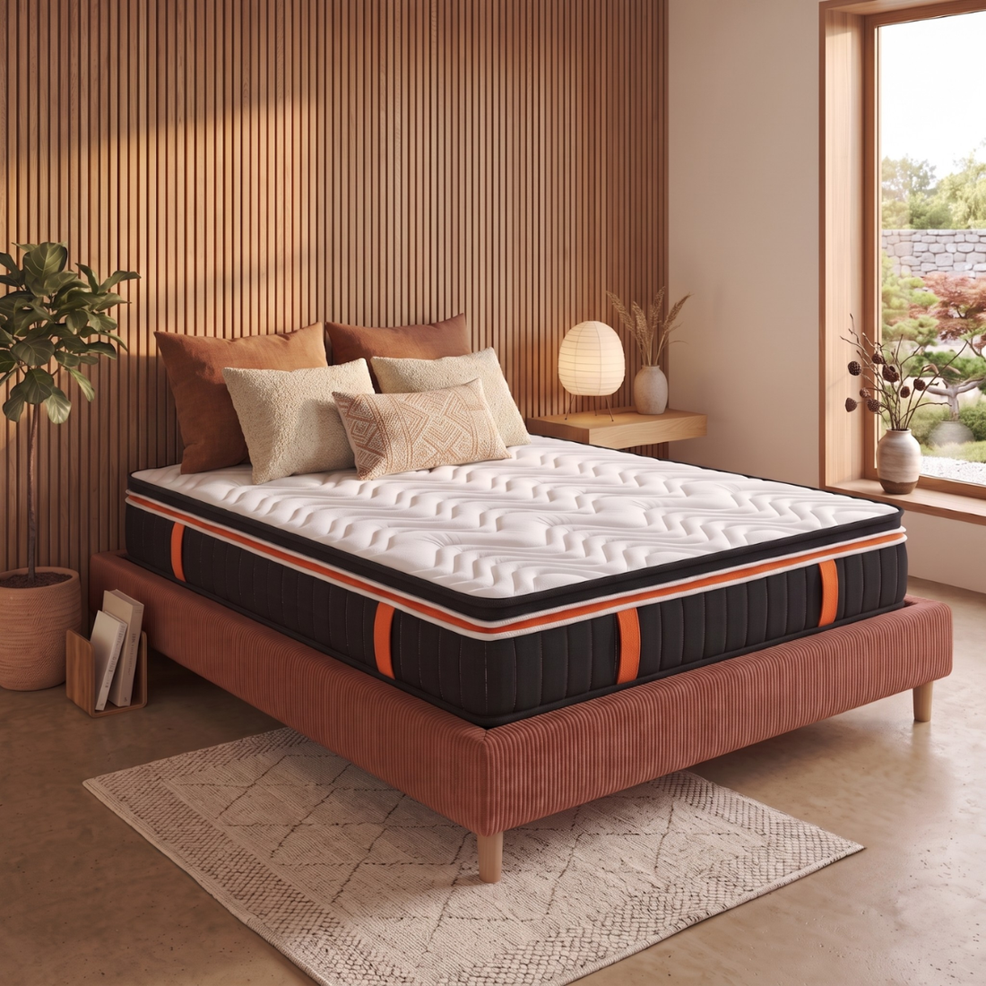 Matelas mémoire de forme avec deux surmatelas - Collection Épais