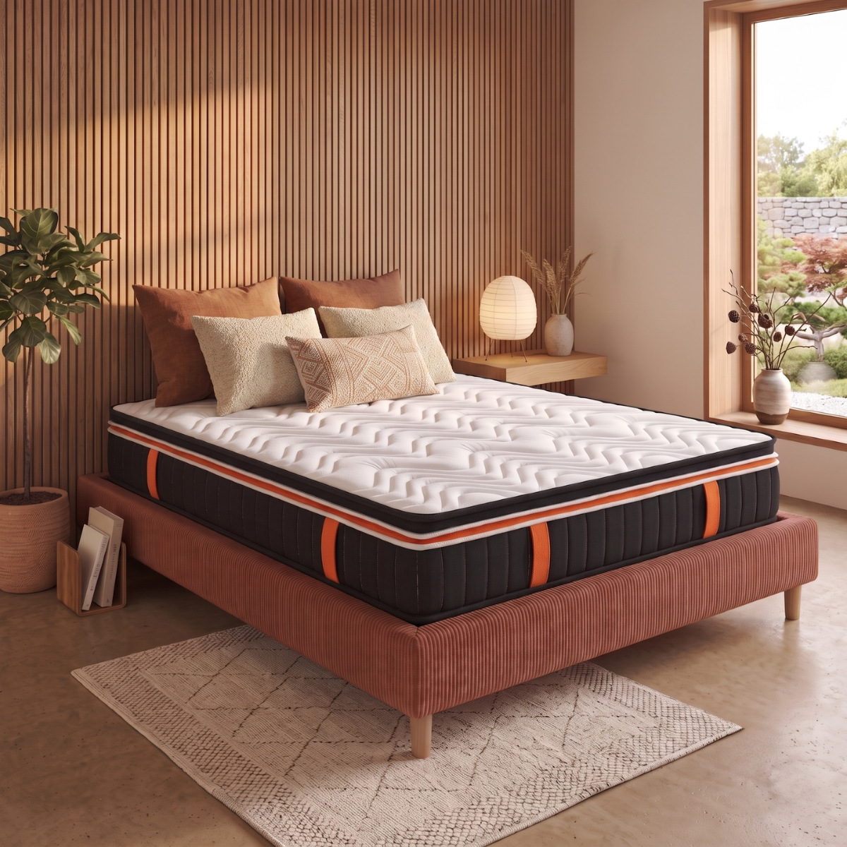 Memory foam mattress with two toppers - Thick Collection