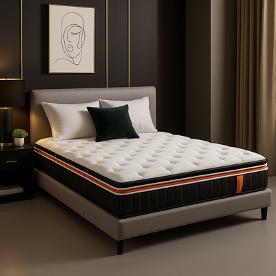Matelas mémoire de forme avec deux surmatelas - Collection Épais