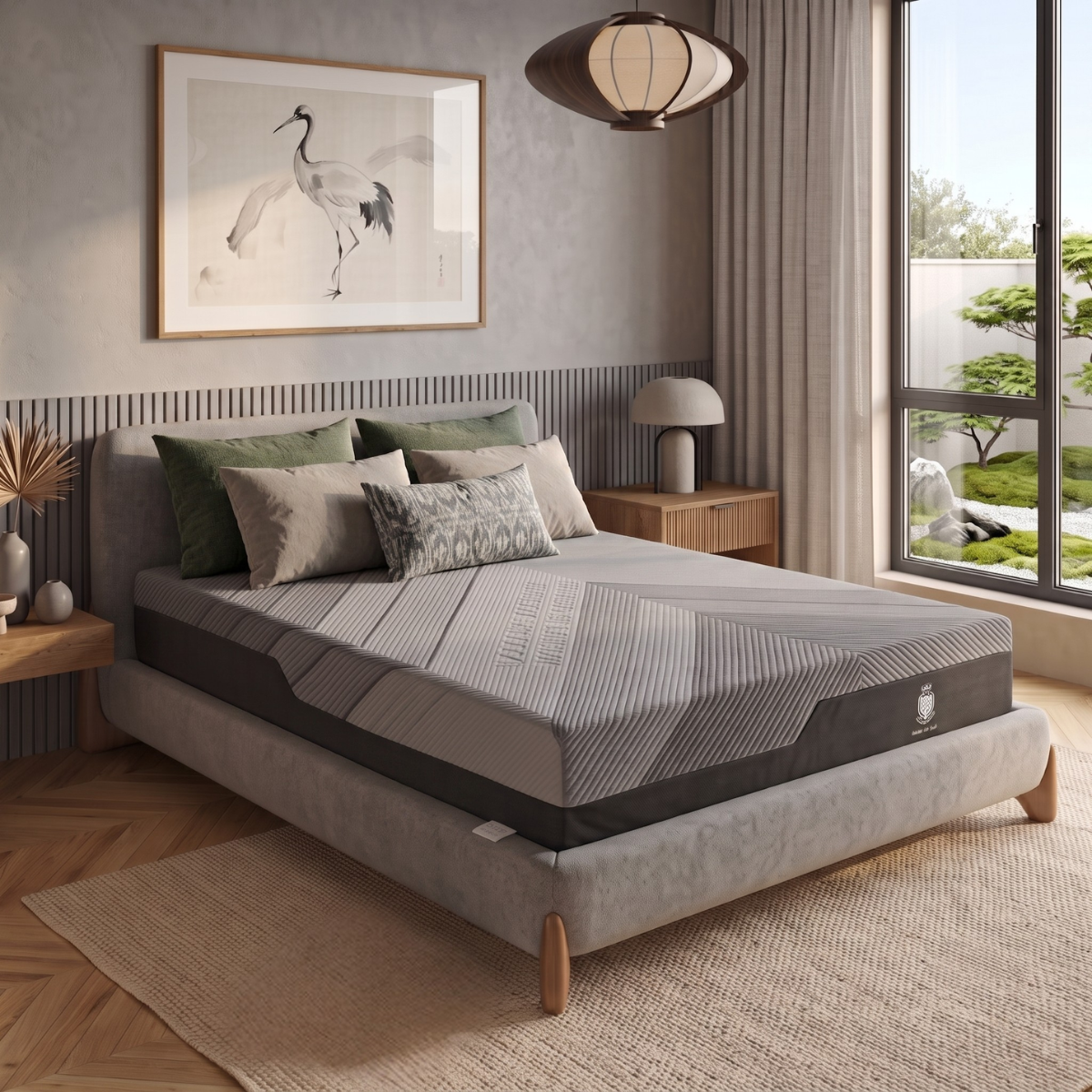 Hybrid multi-zone mattress with memory foam and pocket springs - Breathable Collection