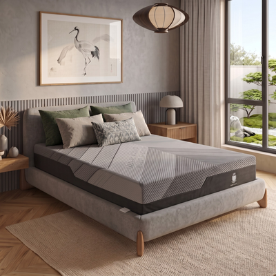 Matelas hybride multizone mémoire de forme et ressorts ensachés - Collection Respirant