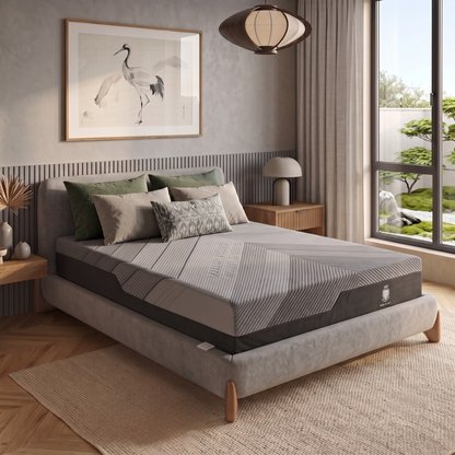 Hybrid multi-zone mattress with memory foam and pocket springs - Breathable Collection