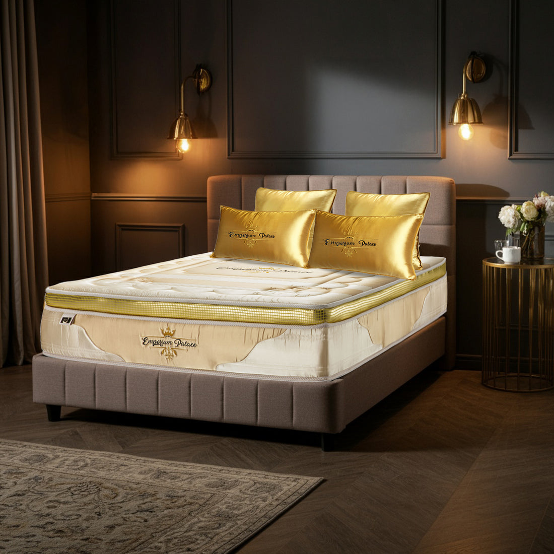 Matelas Emporium Palace avec ses oreillers Luxe : série limitée