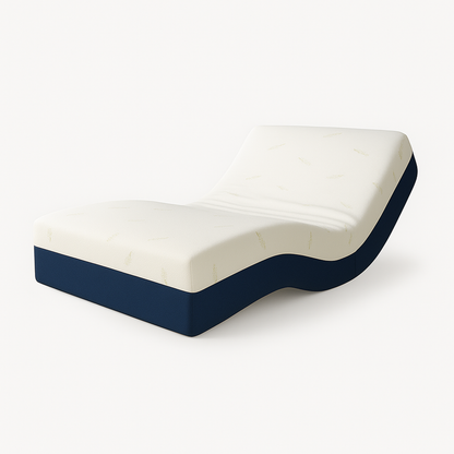 Pack lit électrique orthopédique, tissu gris foncé, matelas inclus - Collection Technoflex