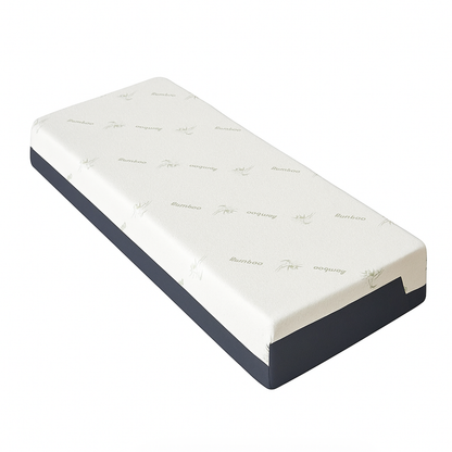Pack Lit Electrique orthopédique velours côtelé gris Technoflex : matelas inclus