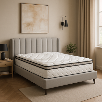 Memory foam mattress with integrated topper - César Collection