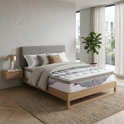 Integrated latex mattress topper, limited edition - Platinum Collection