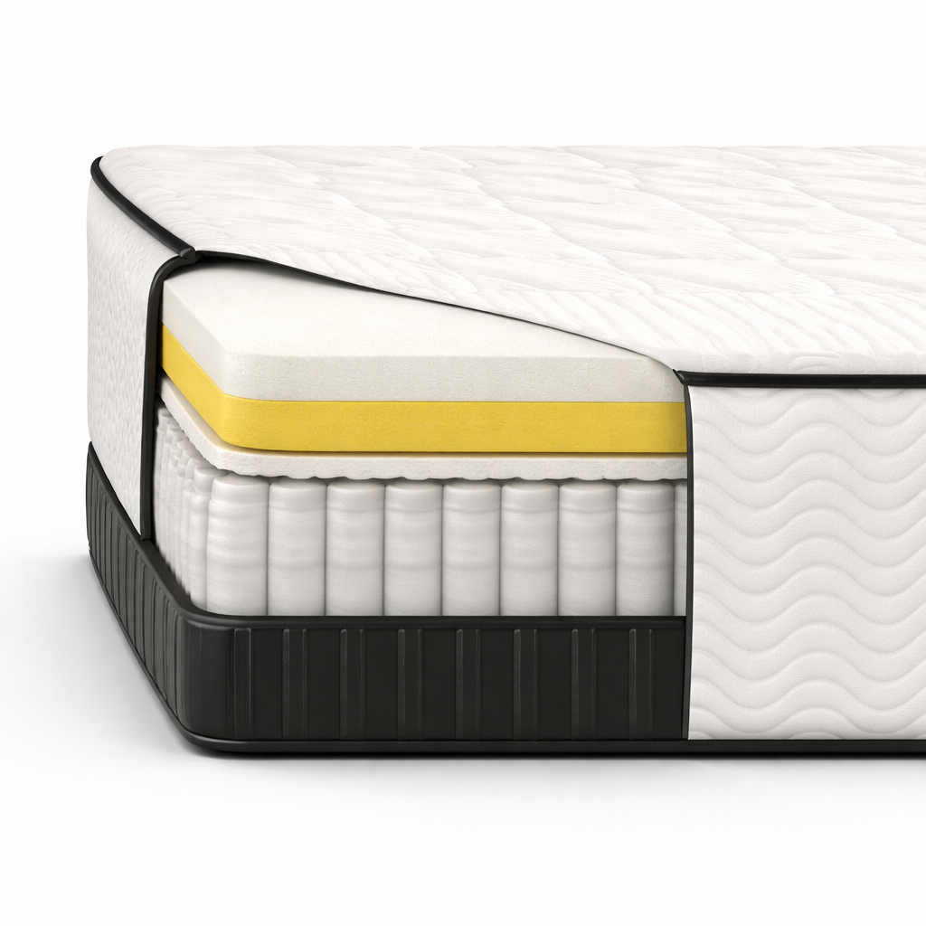 Matelas ressorts ensachés, mémoire de forme - Collection Cosmos