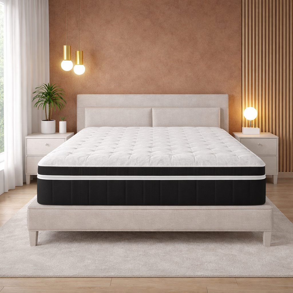Matelas mémoire de forme, ressorts, surmatelas intégré, 25 cm - Collection Fairmont