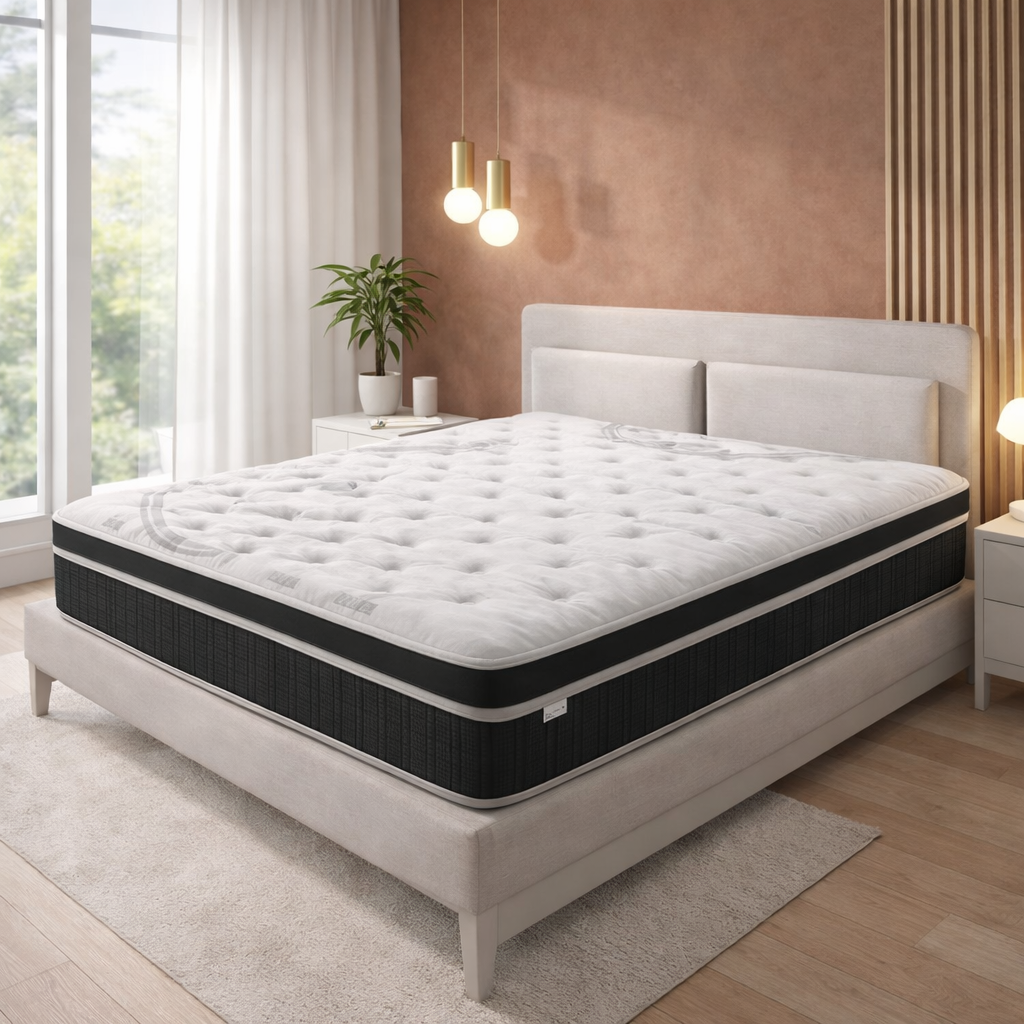 Matelas mémoire de forme, ressorts, surmatelas intégré, 25 cm - Collection Fairmont